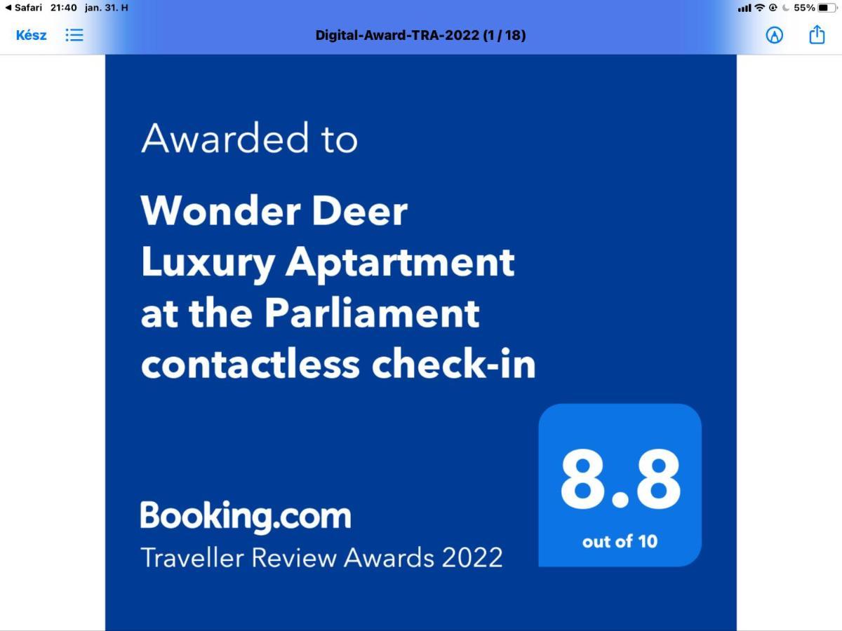Wonder Deer Lux Apartment At The Parliament Self Check-In 布达佩斯 外观 照片
